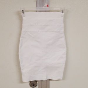 High-waisted bandage pencil skirt